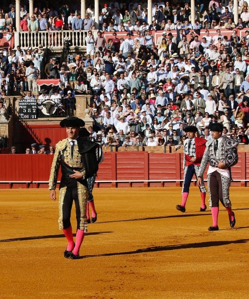 Los toros hacen el paseíllo en la Universidad de Sevilla