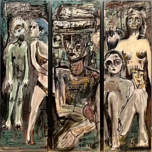 Fael Lara rompe la frontera entre abstracción y figuración