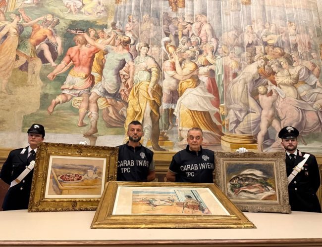 La secuencia del robo de un Renoir, un Matisse y un Cèzanne de una colección privada que ahora ha recuperado la policía italiana